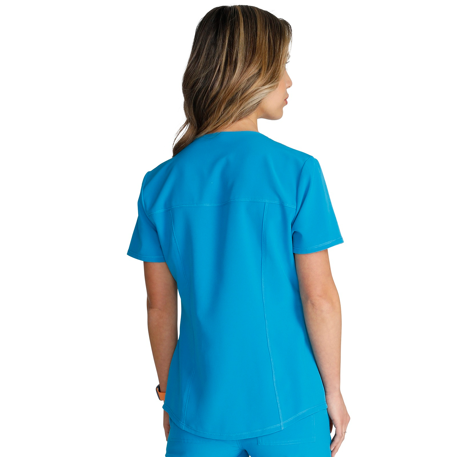 POLERA MUJER CHEROKEE CKA685 CYAN - Imagen 2